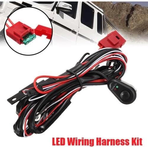 Mayitr 1pc 200W 40A 12V Remote Control Wiring Harness Switch Kit LED Fog Light Bar Relay