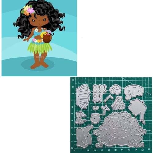 Girl Metal Cutting Dies Christmas 2019 Scrapbooking Paper Card Making Stencil