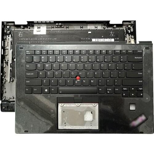 NEW Laptop Case Palmrest Upper Case with Backlit Keyboard for Lenovo Thinkpad X1 Yoga 2nd Gen Black