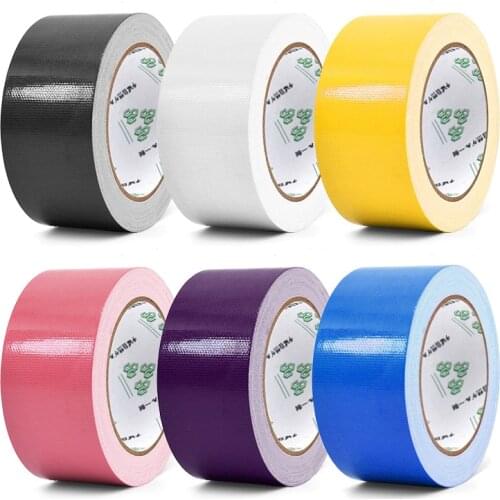 10M Single-sided Color Tape Strong Waterproof Wear-resistant Tape Reusable Tracsless High Viscosity Carpet Cloth Adhesive Tape