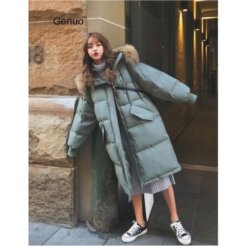 Parka Autumn Winter Jacket Women Clothes Vintage Warm Coat Female Womens Down Cotton Jacket Warm Thick Long Parkas Oversized