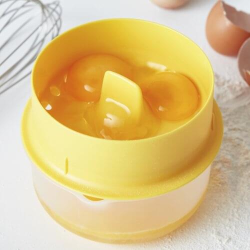 Egg Yolk Separator with Collecting Base Egg White Separator Egg Divider Sifter Eggs Filter Kitchen Cooking Baking Tool