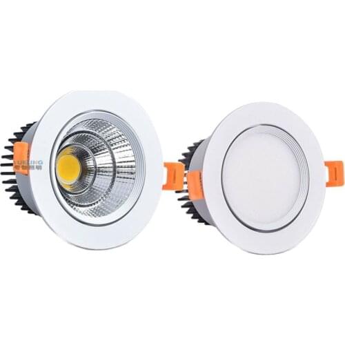 Super Brightness AC85-230V LED COB Dimmable Downlights 3W 5W 7W 9W 12W 15W LED Ceiling Lamp Spot Light