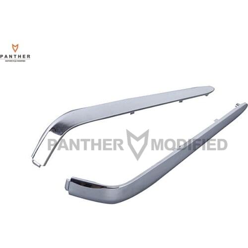 1 Pair Chrome Motorcycle Rear Decoration Trunk Trims Strips Moulding case for Honda Goldwing GL1800 2001-2011