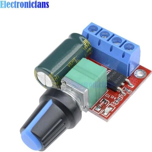 12V 24V PWM DC Motor Speed Controller Module Mini DC-DC 4.5V-35V 5A 90W Speed Regulator Control Adjust Adjustable Board Switch