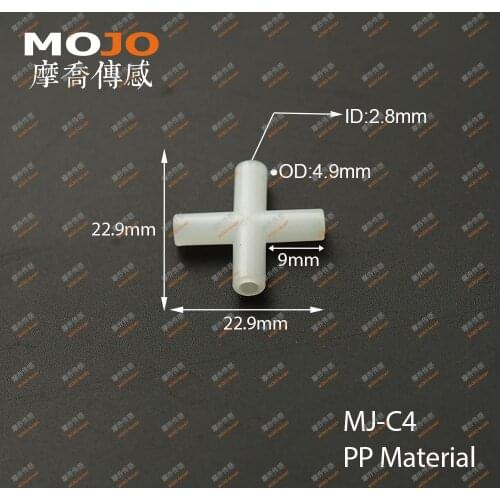 2020 (10pcs/Lots) MJ-C4 PP material multiple pass pipe connectors 4mm four way Plastic hose joint pipe fitting