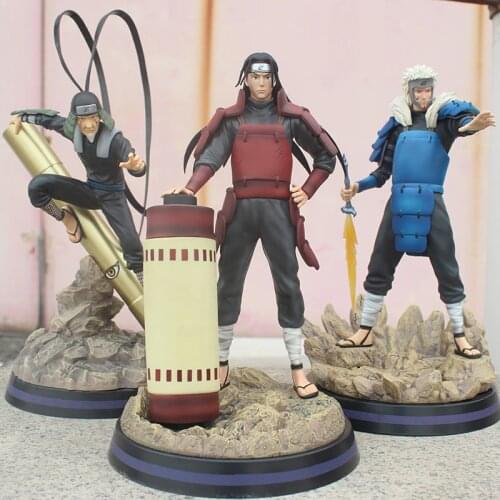 Anime Uzumaki Naruto Hatake GK Statue Shodai Hokage Tsunade Kakashi PVC Figure Model Toy