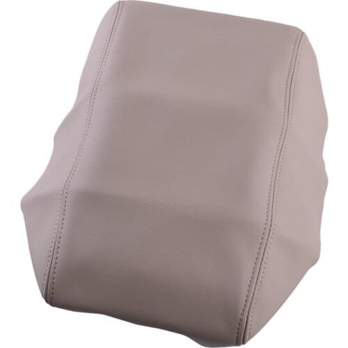 Car Beige Front Center Console Lid Armrest Box Cover Skin PU Fit for Nissan Maxima 2009 2010 2011 2012 2013 2014 Accessories