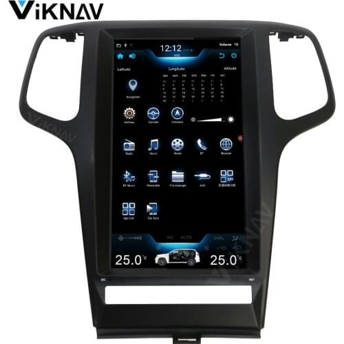 Android 13.3 inch vertical screen car GPS navigation For Jeep Grand Cherokee 2009-2013 multimedia DVD player