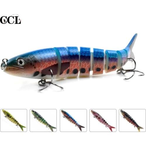 CCLTBA Multi Jointed Fishing Lures 13.5cm 20g Trout Bait Minnow Artificial Wobblers Swimbait Sink Hard Baits Bass Pike Fishing
