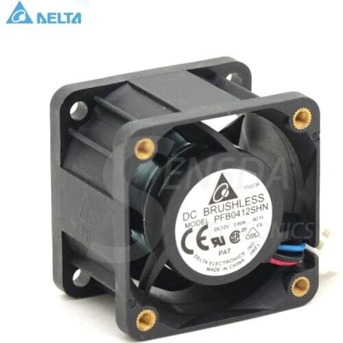 For delta PFB0412SHN DY339 4CM 4028 12V 0.6A four-wire pwm server industrial cooling fans
