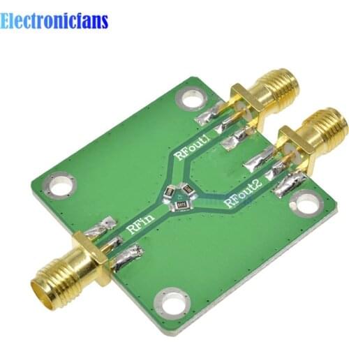 DC-5G RF Microwave Resistor Power Distributor Module Microwave Power Splitter Radio Frequency Divider 1 split 2 SMA-K 33*33mm