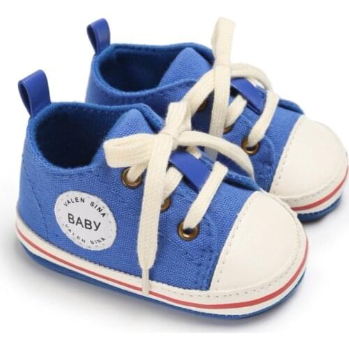 Baby Shoes Infant first walkers Tollder Canvas Shoes Lace-up Baby Girls Sneaker Prewalker 0-18M 2021