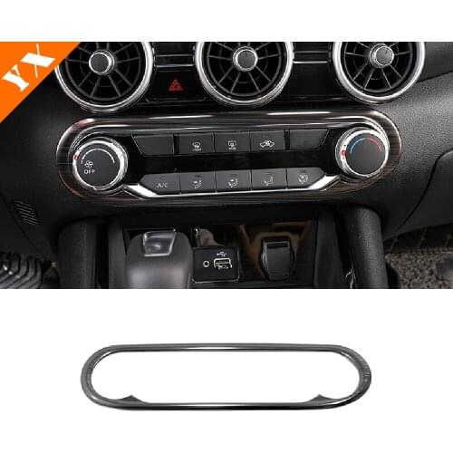For Nissan Sentra 2020 Control Rotary Decoration Air Condition Switch Cover Trim Stainless Steel Car Styling Accessories 1pcs