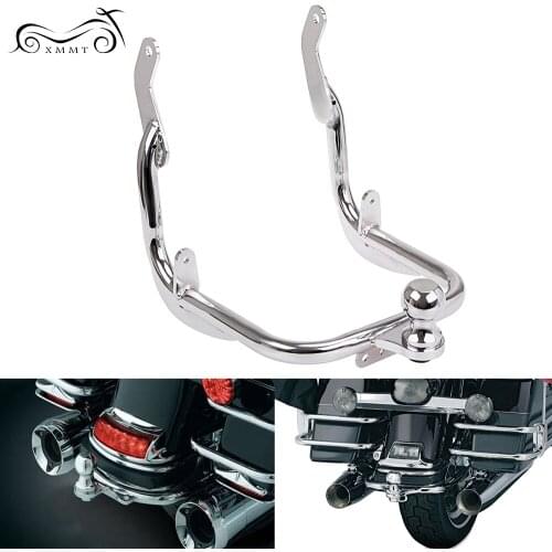 Chrome Motorcycle Trailer Hitch Kit Case For Harley Touring Electra Road Street Glide Road King