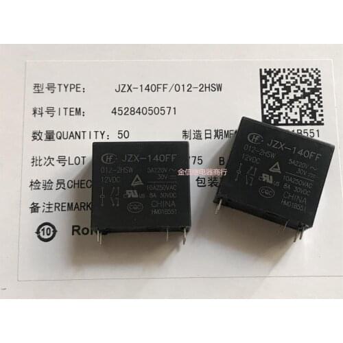 JZX-140FF/012-2HSW Relay 6Pins