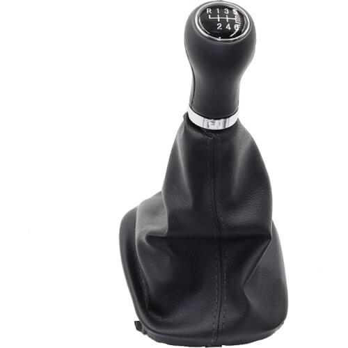 Leather Car Shift Gear Knob Lever Gaitor Boot Cover For Audi A3 S3 8p 2003-2013 A4 S4 Q5 S-Line 2007-2015 decoration accessories