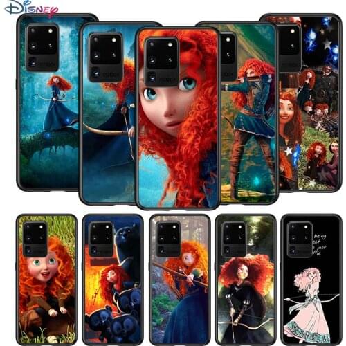 Merida Brave for Samsung S20 FE Ultra Plus A91 A81 A71 A51 A41 A31 A21S A72 A52 A42 A02S Soft Black Phone Case