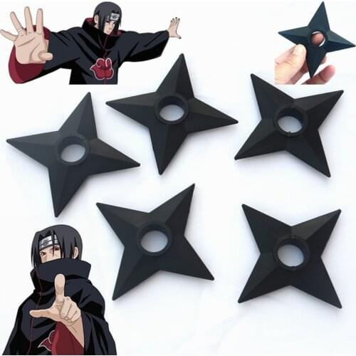 New Anime Hokage Ninja Akatsuki Uchiha Itachi Pain Cosplay Props Konoha Kakashi Ninja Darts Throwing Knife Weapons Armor Toys