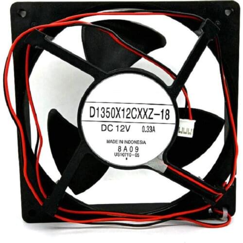 New Original D1350X12CXXZ-18 DC12V 0.33A 13.5cm for refrigerator cooling fan