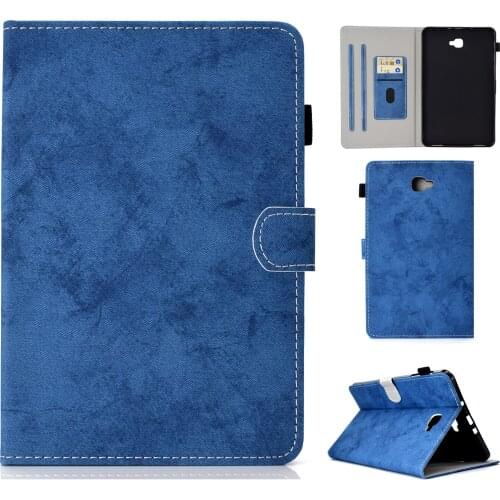 Solid Case For Samsung Galaxy Tab A a6 10.1 2016 T580 T585 SM-T585 Case Cover Tablet Smart TPU PU Leather Shell Tab A 2016 10.1