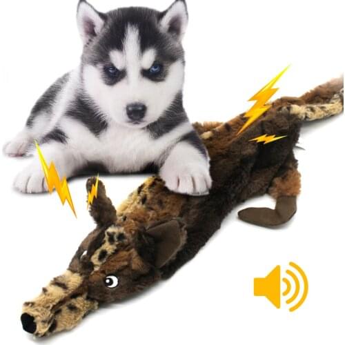 Dog Chew Squeaky Whistling Squeak Pet Wolf Rabbit Animal Plush Toy Dog Chew Squeaky Whistling Involved Squirrel Dog Toys