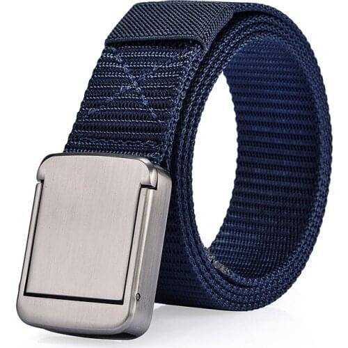 Luxury Mens Fashion Practical Tactical Military Nylon Buckle Waist Belt Waistband New Arrival khaki color NS02