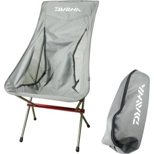 Outdoor Travel Camping Collapsible Fishing Chair Light Foldable Backrest Portable Hiking Lounge Beach Fishing Stool Tools Chair