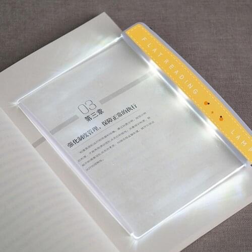 Cute Eye Protection Led Book Reading Lampe Design Brightness Light Plat Panel Night Reads Lamp Flat Reading Lamp