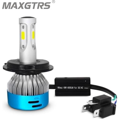 DC AC 8V-80V LED H4 Motorcycle Headlight Bike HS1 PH7 PH8 BA20D H6 H4 LED Bulb Lamp 360 Degrees Beam IP67 White 40W 4000Lm