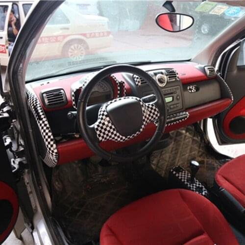 TTCR-II for Mercedes-Benz Smart Fortwo 2009-2014 Car Steering Wheel Car Styling Accessories ABS 3D Car Sticker Patch