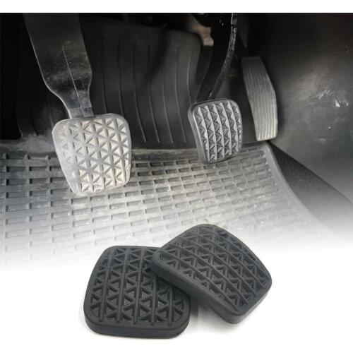 2pcs Universal Car Pedal Pad Rubber Covers High Quality Brake Clutch Pedal Pad Rubber Cover Protective Case For Opel Vauxhall