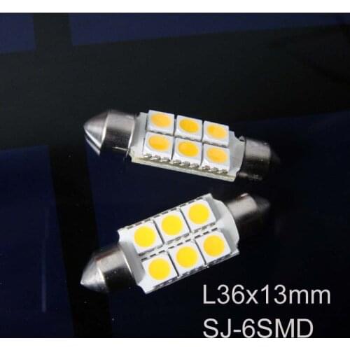 High quality 36mm AC/DC12V led Interior lamp L36x13mm led auto dome lights free shipping 10pcs/lot
