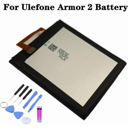 High Quality 4700mAh Armor 2 Battery For Ulefone armor 2 5.0inch Helio P25 Smart Phone Bateria + Tools