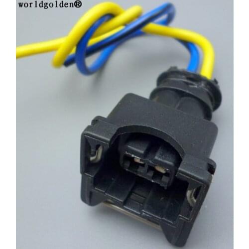 Worldgolden 2 pin 3. 5mm (3.5) female car auto wire connector EV1 282762-1 Waterproof Wire Connector Plug auto connector