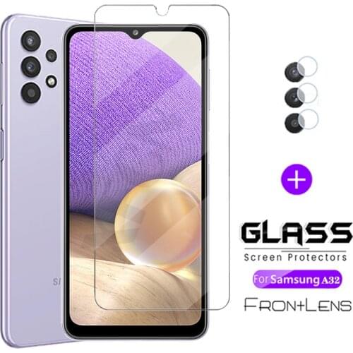 Tempered Glass For Samsung Galaxy A32 4G/5G Screen Protector Glass For Samsun A32 A 32 32A Camera Lens Film Samsumg Sansung A32