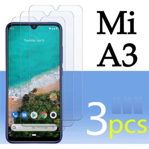 3Pcs On For Xiaomi mi a3 a 3 Glass Mia3 3a Protective Film xiaomia3 mi3a Screen Protector xiomi xioami Sheet Tempered Glas 9H