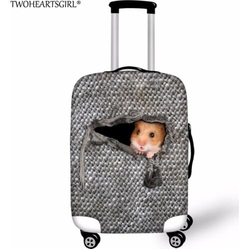 TWOHEARTSGIRL Travel Luggage Protective Cover for 18-30 inch Trolley Suitcase Strech Elastic Trunk Case Dust Covers with Zppper