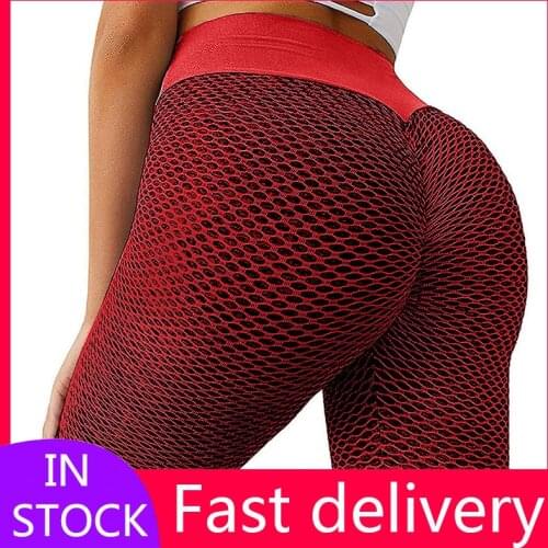 High Waist Womens Yoga Pants Elastic Push Up Leggings Fitness Running Gym Sports Ankle Length Leggings Yoga pants for women