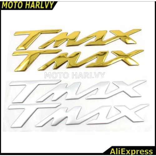 GOLD COLOR Motorcycle Emblem Badge Decal 3D Tank Sticker For YAMAHA TMAX530 500
