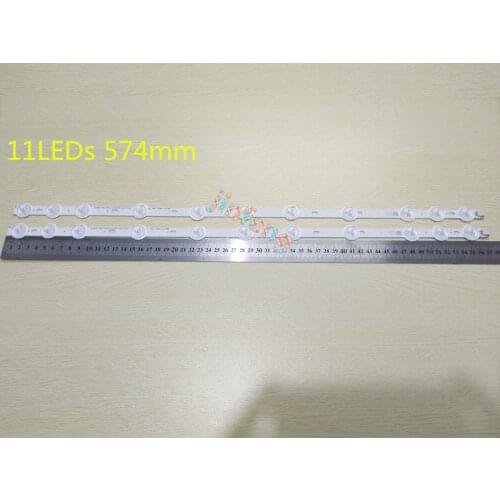 11 LEDS Backlight Strip For Toshiba 32D1333DB 32D1334DB 32D1533DB 32D1633DB Bars Kit TV LED Bands Innotek 32" NDV REV0.0 REV1.1