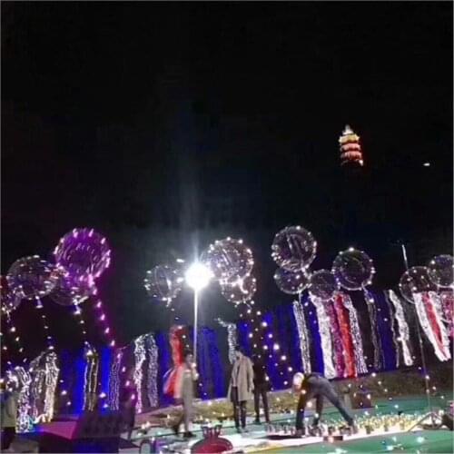 120pcs/lot Led Balloon 3M LED Air Balloon String Lights Round Bubble Helium Balloons Kids Toy Wedding Party free shipping