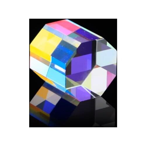 20mm Rainbow Prism Optical Glass Multifaceted Bright Light Combine Physics Teaching Refracted Light Spectrum Children Present