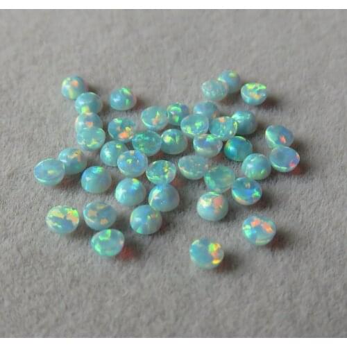 200 pcs /lot 3mm Synthetic Round Opal stone OP03 Round Cut Fire Opal stone for Body Piercing Jewery