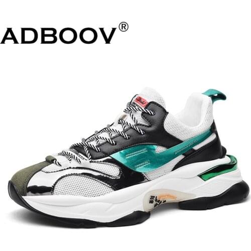 ADBOOV New Spring Fashion Man Shoes Patchwork Chunky Sneakers Men Tenis Masculino Adulto Dad Shoes