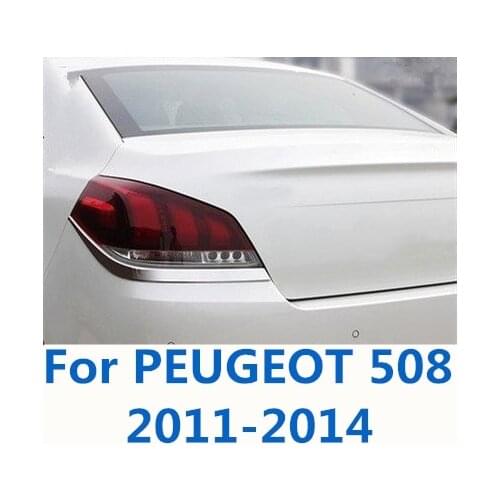 Accessories Car Rear Fog Lights Covers Decoration Lamp Frame Trim Rear brake light frame exterior trim For PEUGEOT 508 2011-2014