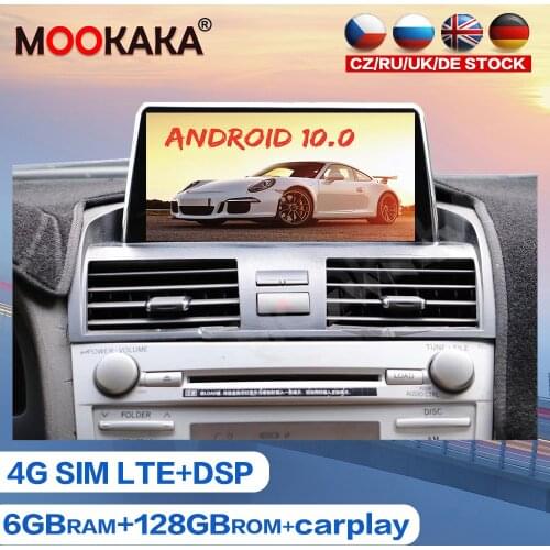 For Toyota Camry 2007 - 2012 Android 10.0 6G+128GB Car Multimedia Player GPS Navigation Auto Radio Headunit Tape Recorder Stereo