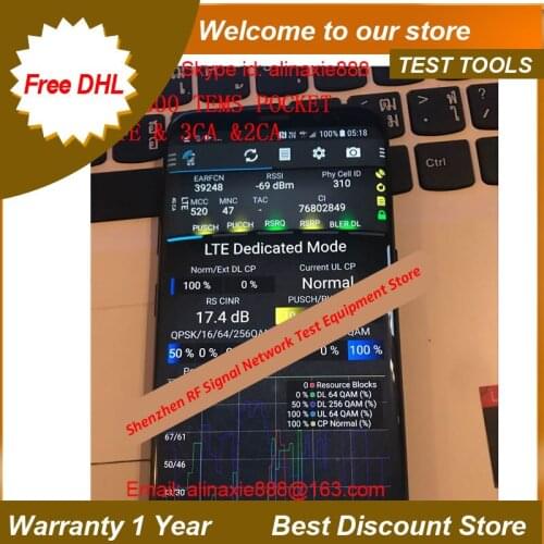 Free shipping dhl +s8 g9500 TEMS POCKET , support QAM256 &2CA & 3CA ,perfect volte ,polqa and qesq MOS .. ect test