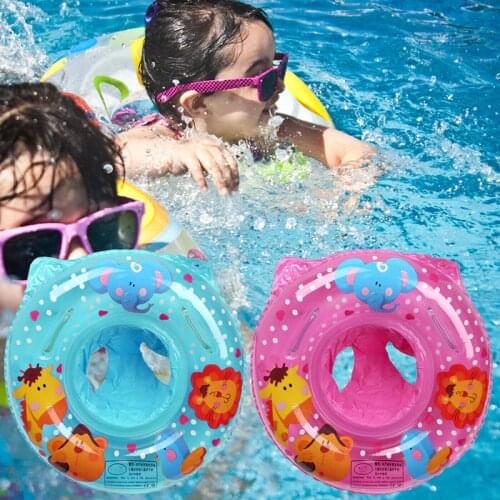 Baby Swimming Float Ring with Float Seat PVC Toddler Water Pool Swim Aid Toys for 6 Months to 36 Months Kids SAL99