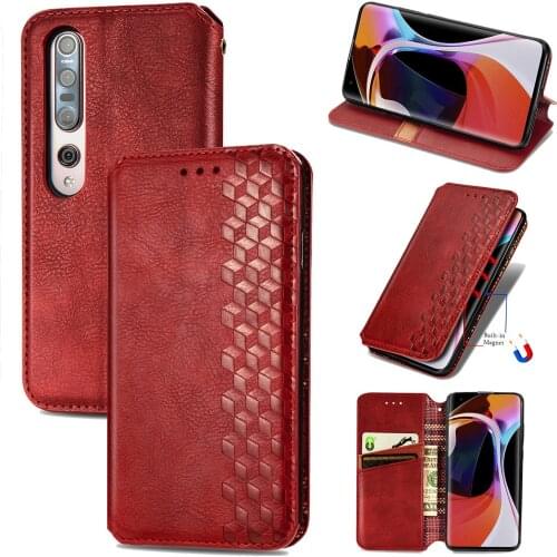 Mi 10 Pro Fashion PU Leather Flip Case For Xiaomi Mi Note 10 Lite Mobile Phone Bag Magnetic Suction Cover